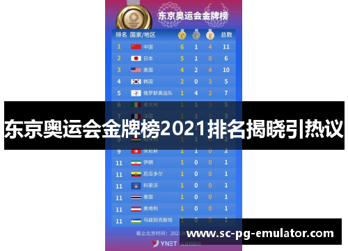 东京奥运会金牌榜2021排名揭晓引热议